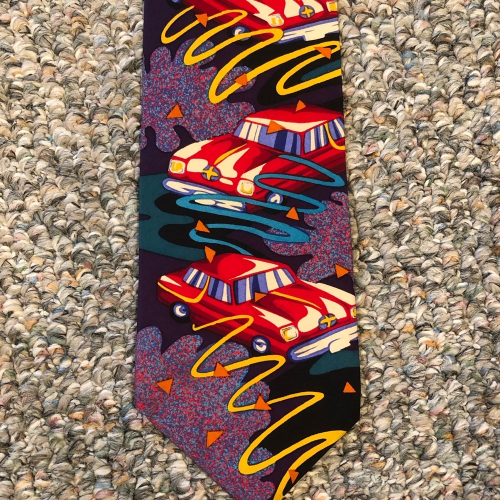 Beatles Car Silk Tie